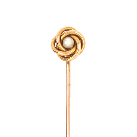 Pearl Knot Tie Pin