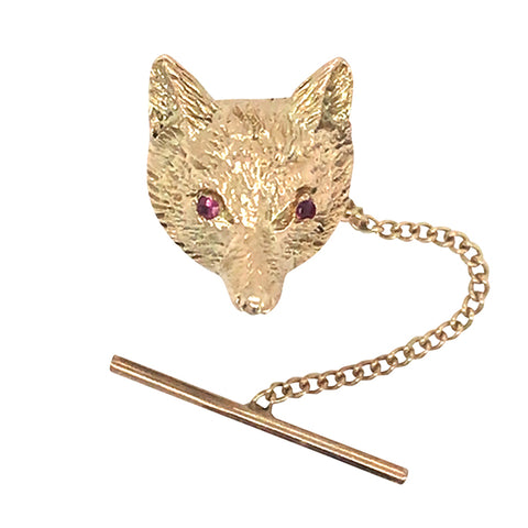 Fox Head Tie Tack/Lapel Pin