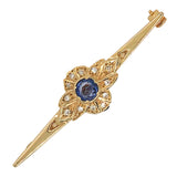 Sapphire & Diamond Stock Pin