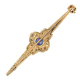 Sapphire & Diamond Stock Pin