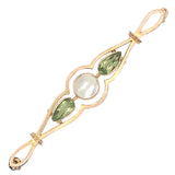 Peridot & Pearl Stock Pin