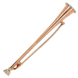 Rose Gold Hunting Horn Stock Pin