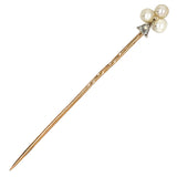 Pearl & Diamond Tie Pin
