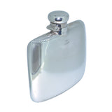vintage silver hip flask