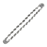 Silver Twist Stock Pin