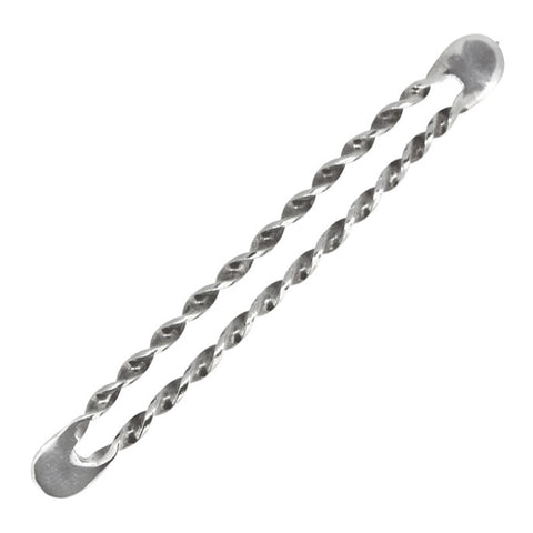 Silver Twist Stock Pin