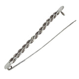 Silver Twist Stock Pin