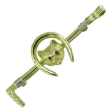 Vintage Fox Head with Ruby Eyes Stock Pin