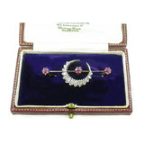 Victorian Diamond and Ruby Stock Pin
