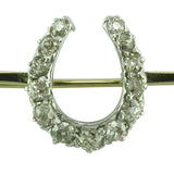 Vintage Diamond Horseshoe Stock Pin