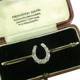 Vintage Diamond Horseshoe Stock Pin
