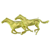 Yellow Gold Vintage Horse Brooch