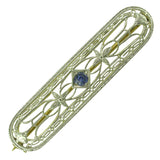 Vintage Gold and Sapphire Stock Pin