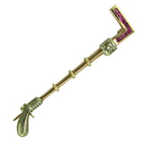 Ruby and Diamond Vintage Whip Stock Pin