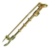 Ruby and Diamond Vintage Whip Stock Pin