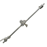 White Gold Diamond Stock Pin