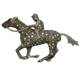 Vintage Racehorse Brooch