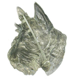 Dog Head Brooch