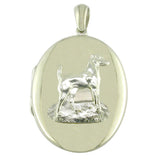 Silver Dog Locket