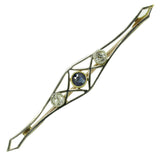 Sapphire & Diamond Stock Pin