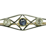 Sapphire & Diamond Stock Pin