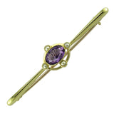Amethyst & Pearl Stock Pin